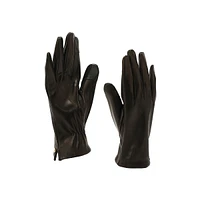 Women's Spade Hardware Leather Gloves