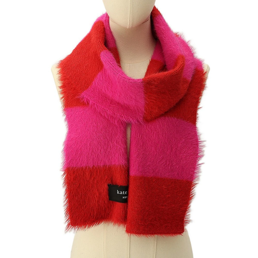 Awning Stripe Fuzzy Scarf