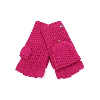 Spade Pop-Top Knit Gloves