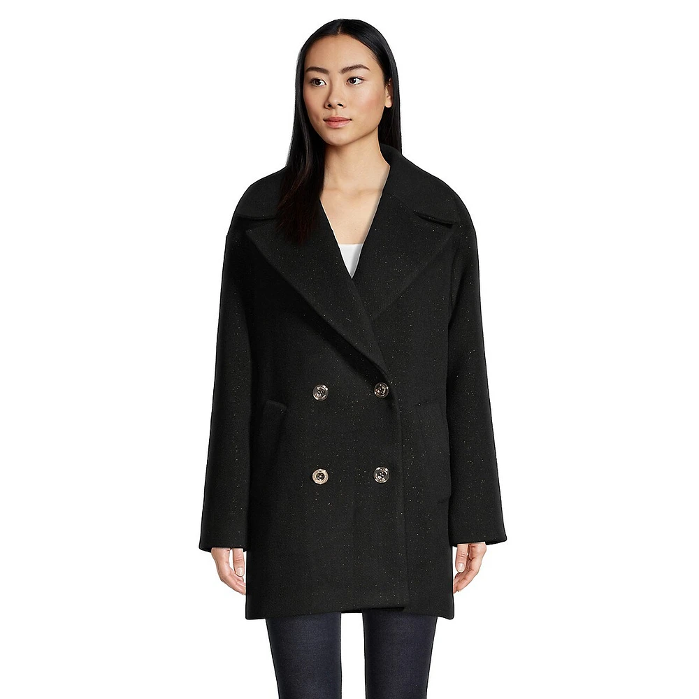 Drop-Shoulder Peacoat