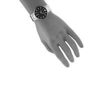 Large Round Stainless Steel Watch