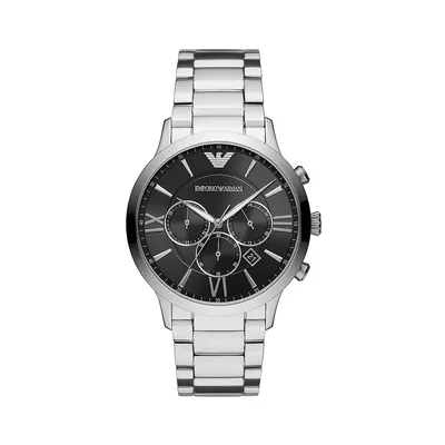 Montre-bracelet chronographe en acier inoxydable Giovanni