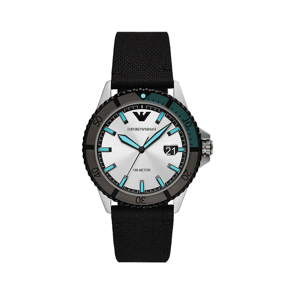 Emporio Armani Black Recycled PET Watch AR11465 | Coquitlam Centre