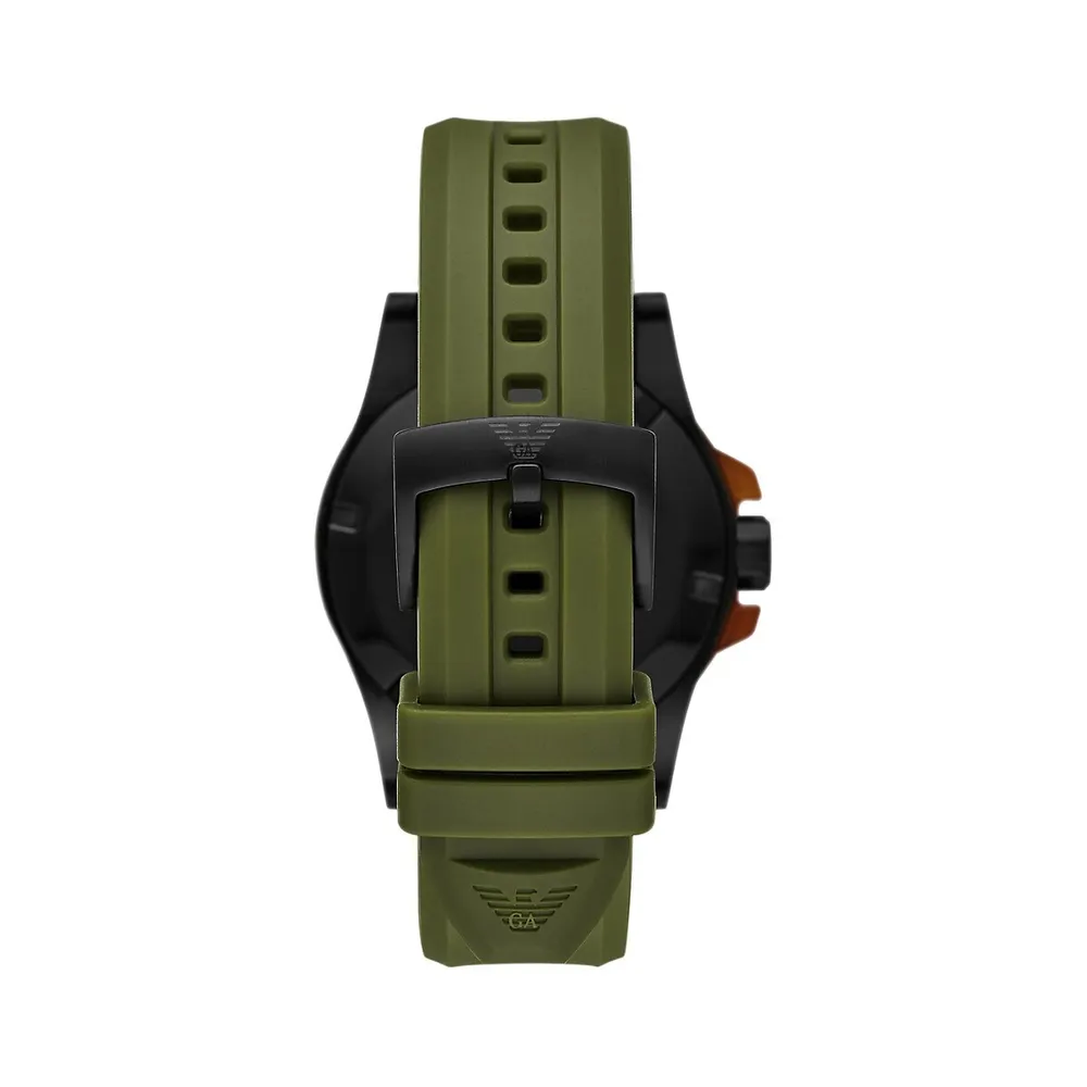 Green Polyurethane Strap Watch AR11540