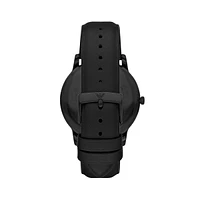 Black Leather Strap Watch AR11573