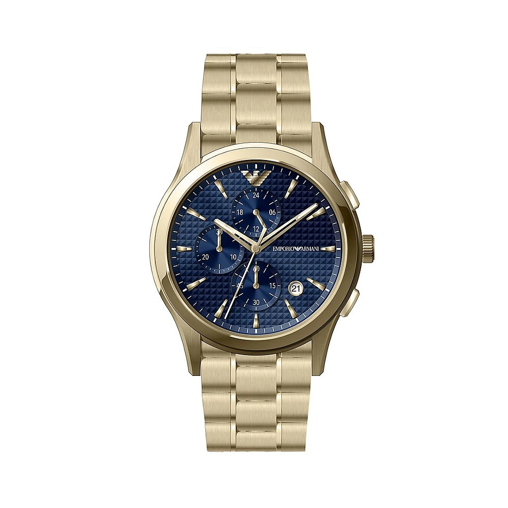 Two-Tone Stainless Steel Bracelet Chronograph Watch AR11579