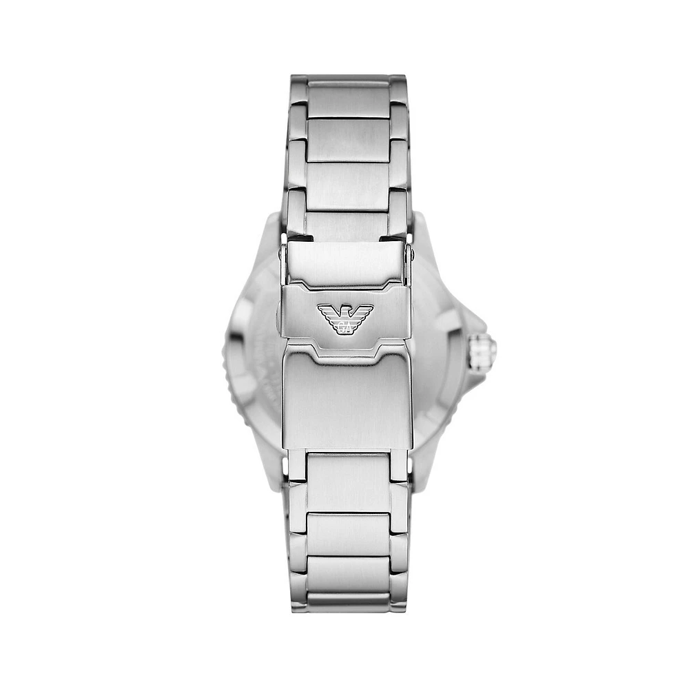 Stainless Steel GMT Dual Time Bracelet Watch AR11589