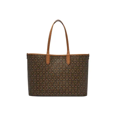 Williamson D-Link Geo-Print Coated Canvas Tote