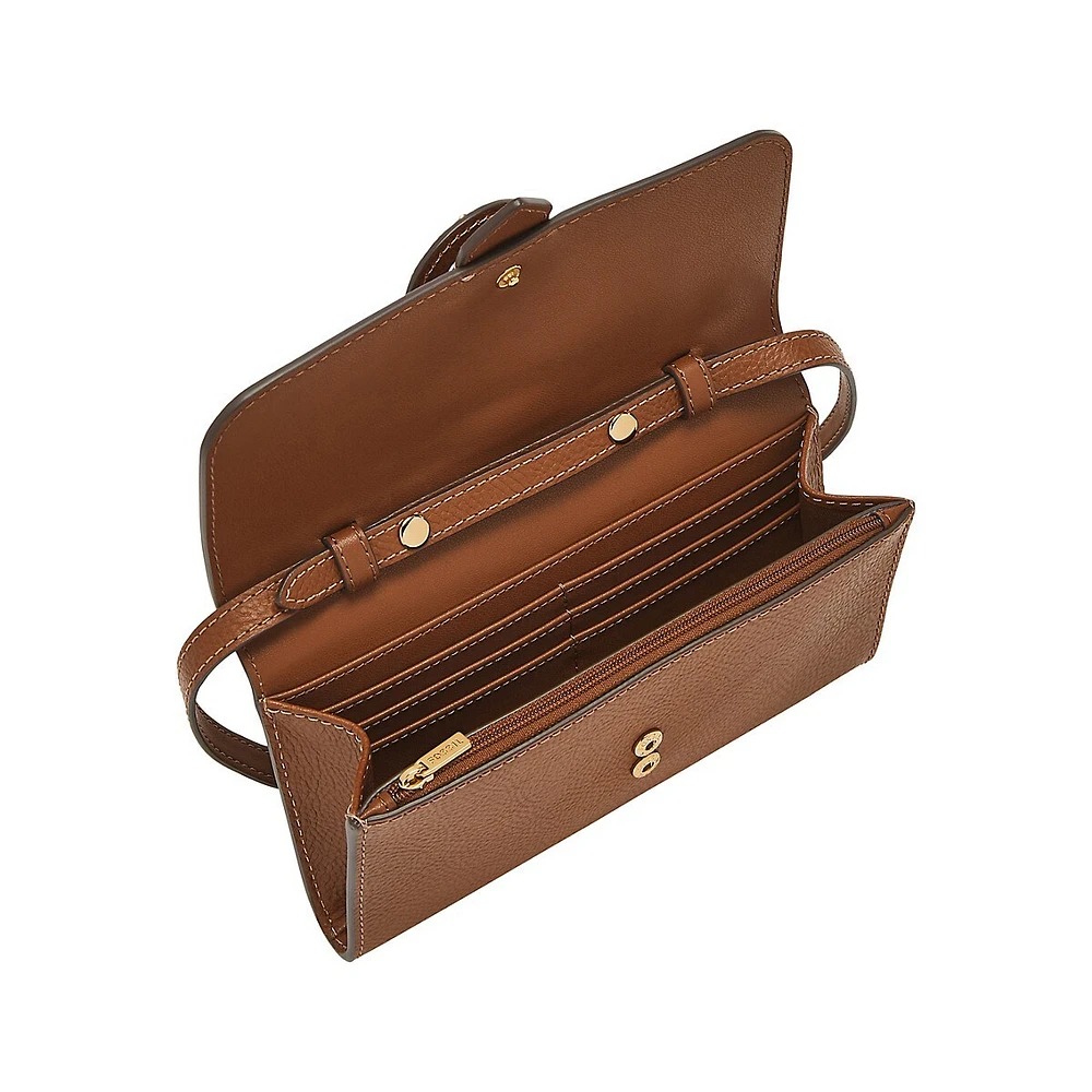 Portefeuille à bandoulière convertible en cuir Harwell LiteHide