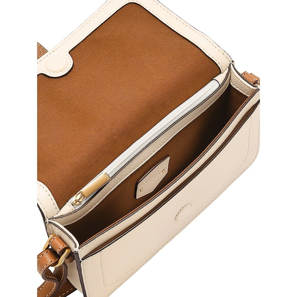 Zoey Leather Flap Crossbody Bag