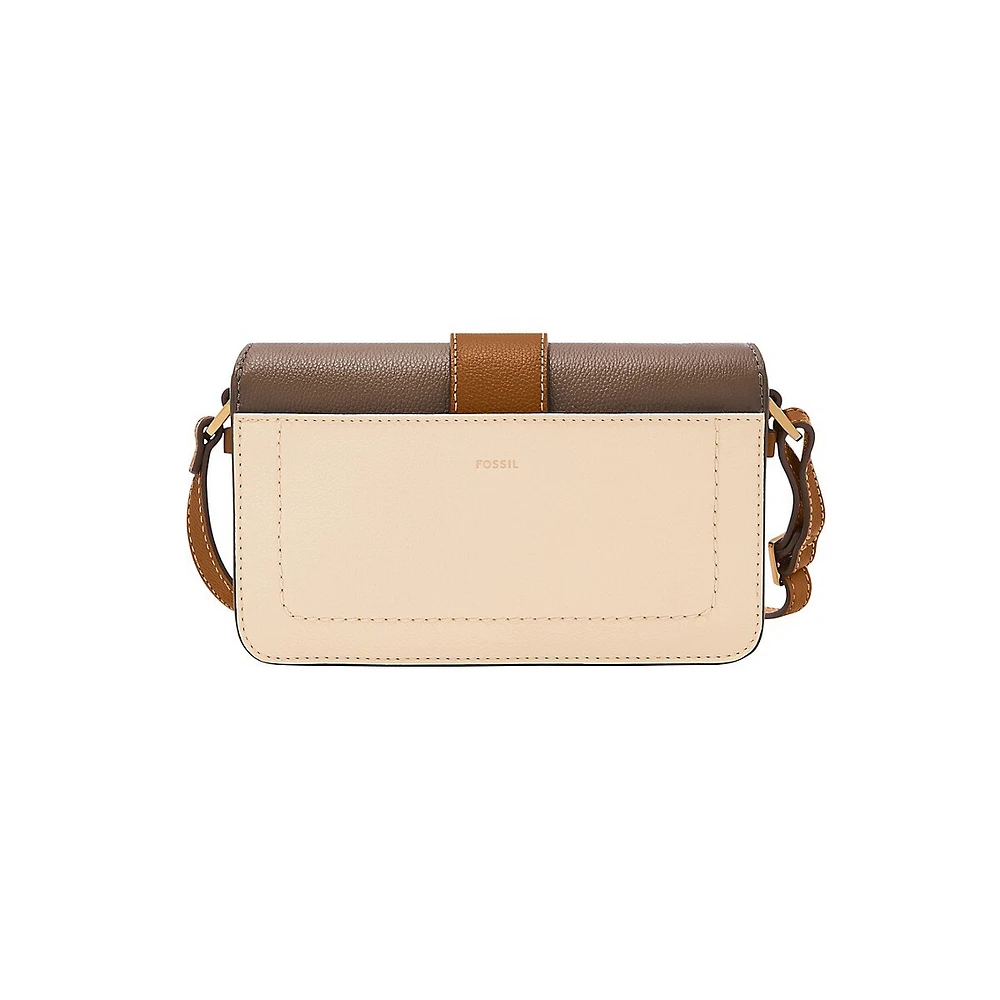 Zoey Leather Flap Crossbody Bag