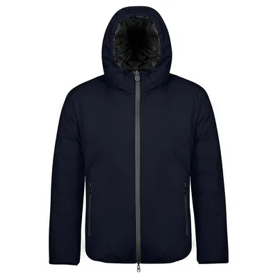 Reversible Puffer Jacket With Hood