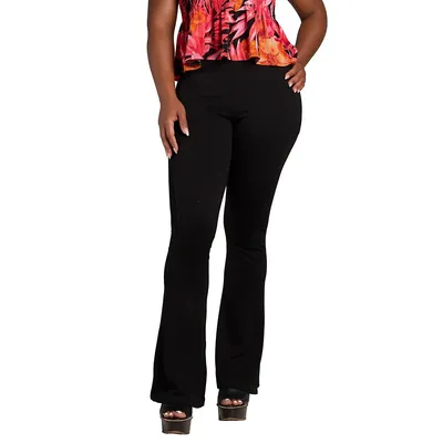Women's High Rise Fitted Flare Pant