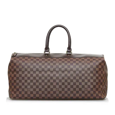 Louis Vuitton Greenwich Travel Bag Damier PM Brown Large Duffle