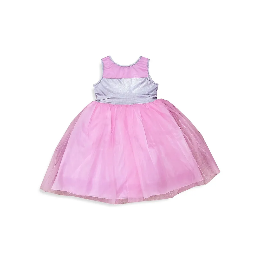 Girl's Ariel Tulle Flared Dress