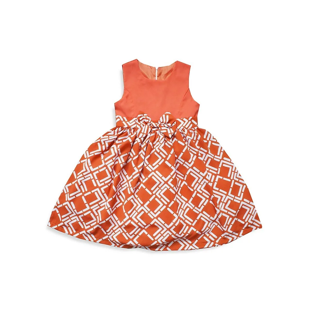 Little Girl's Josephine Geometric-Print Dress