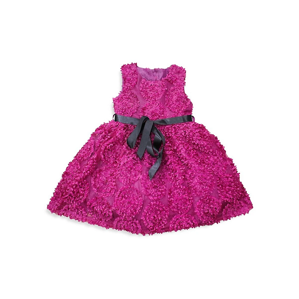 Girl's Maggie Textured Party Dress