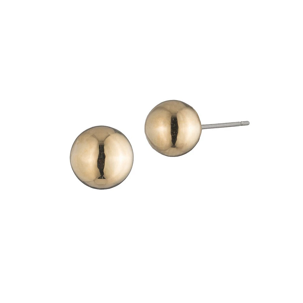 Classic Round Stud Earrings