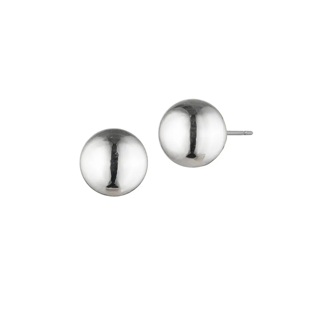 Classic Round Stud Earrings