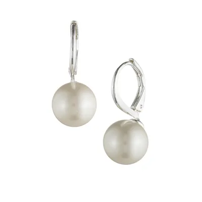 Faux Pearl Drop Earrings