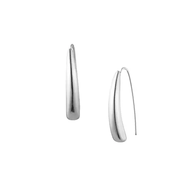 Silvertone Threader Earrings
