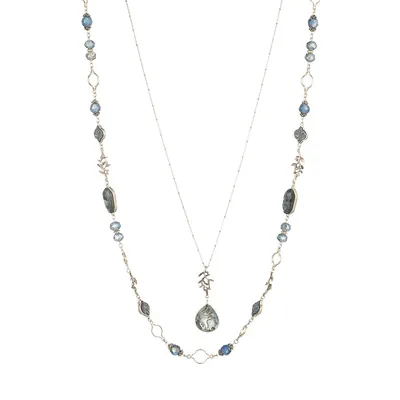 Two-Layer Multicolour Stone Necklace
