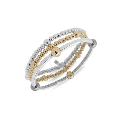 Ensemble de 3 bracelets perlés extensibles