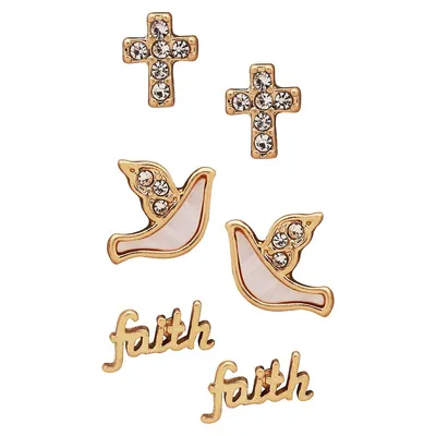Faith Stud Earring 3-Piece Set
