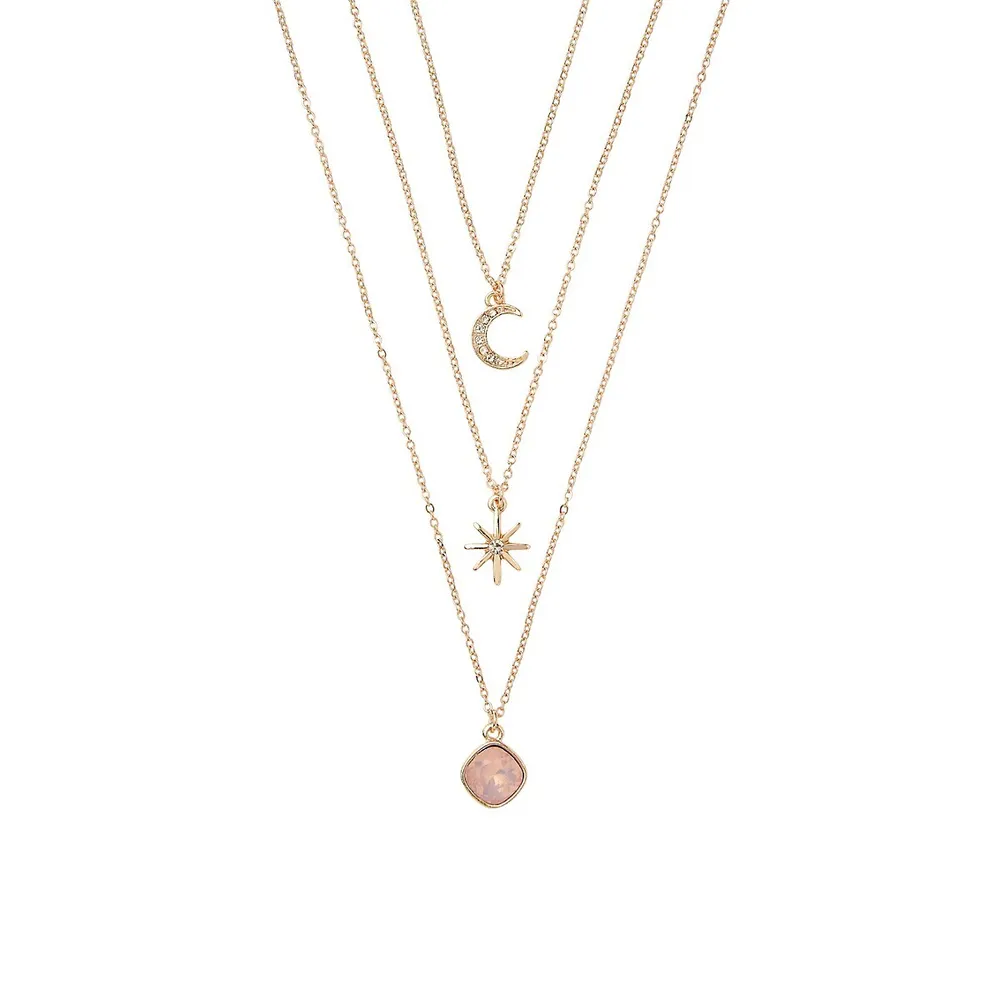 Rose-Goldtone Celestial Layered Necklace
