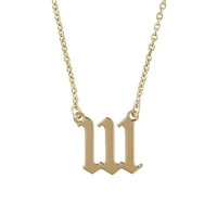 Goldplated Angel Number Necklace