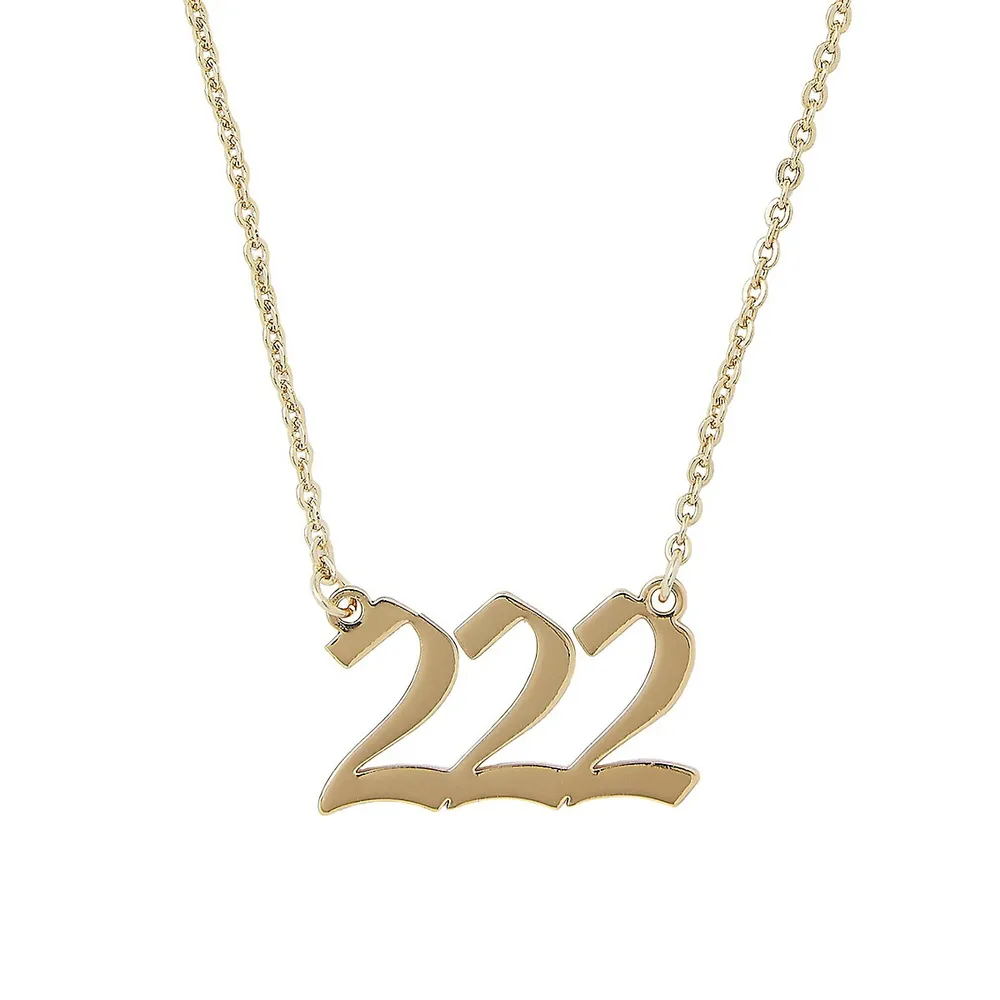 Goldplated Angel Number Necklace