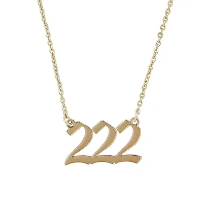 Goldplated Angel Number Necklace