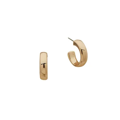 Goldplated C-Hoop Earrings