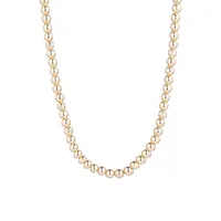 Goldplated & Crystal Bead-Chain Collar Necklace
