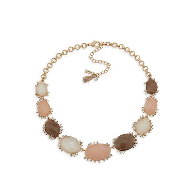 Goldplated Multi-Stone Necklace