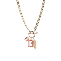 Goldplated Toggle Pendant Necklace