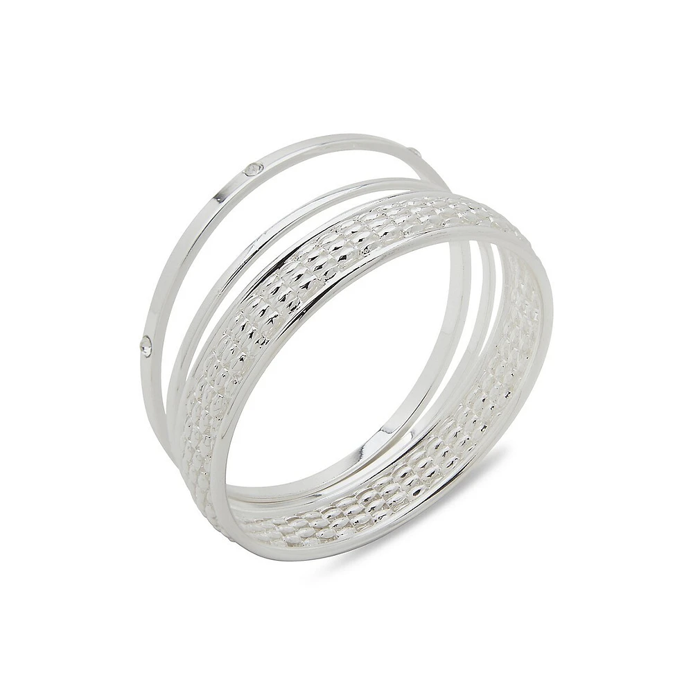 Silvertone Bangle Bracelet