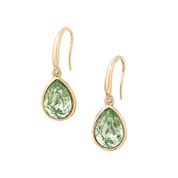 Goldtone & Glass Crystal Drop Earrings