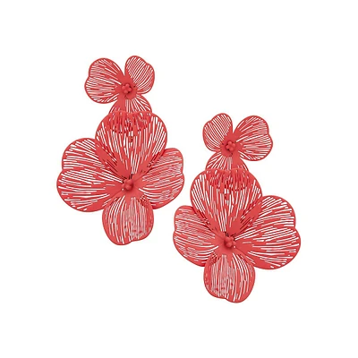 Cascade Petal Drop Earrings