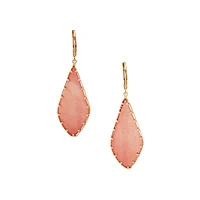 Large Leverback Flat Drop Earrings