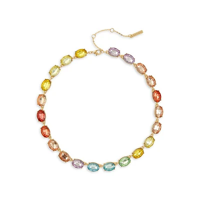 18K Yellow Gold & Multi-Stone Collar Necklace