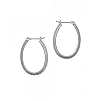 Pe Oval Hoop Earring