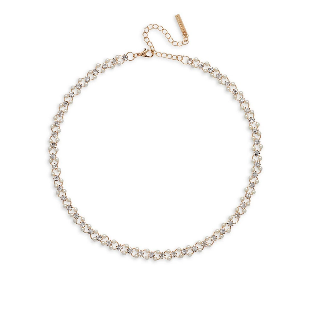 Pearl Crystal Necklace