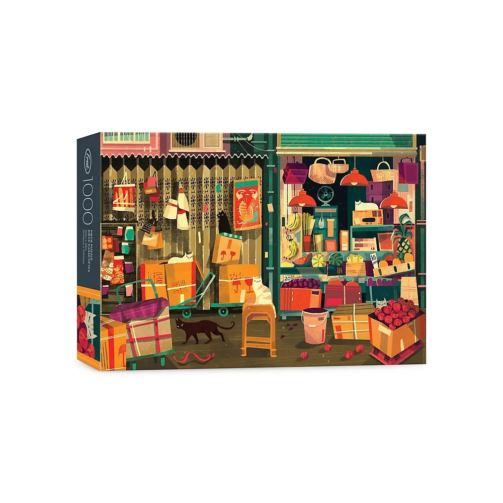 Chaaya Prabhat Shop Cats 1000-Piece Puzzle Set