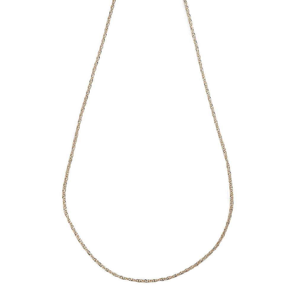 Collier en chaîne en or jaune 14 ct Perfectina