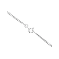 50cm (20") 1.5mm-2mm Width Curb Chain In Sterling Silver