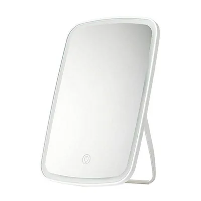 Makeup Mirror Touch Screen Vanity Mirror With Led Brightness Adjustable Portable Usb Rechargeable