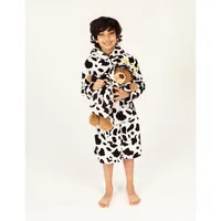 Girls And Doll Matching Fleece Hooded Robe