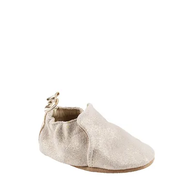 Baby Girl's Pretty Pearl Soft Soles Leather Shoes
