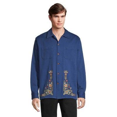 Vincent Embroidered Floral Shirt